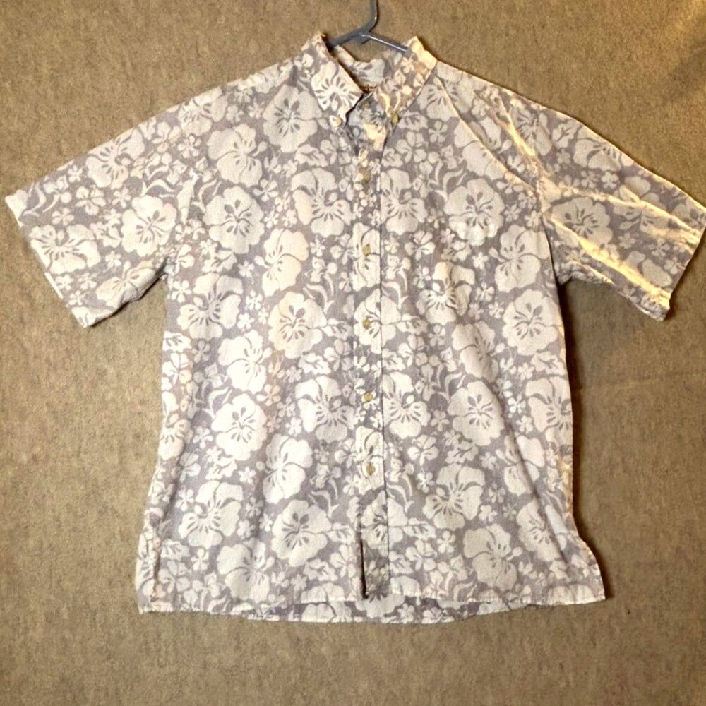 Vintage Alfred Shaheen by Reyn Spooner XL Hawaiian Shirt Reverse Print Cotton